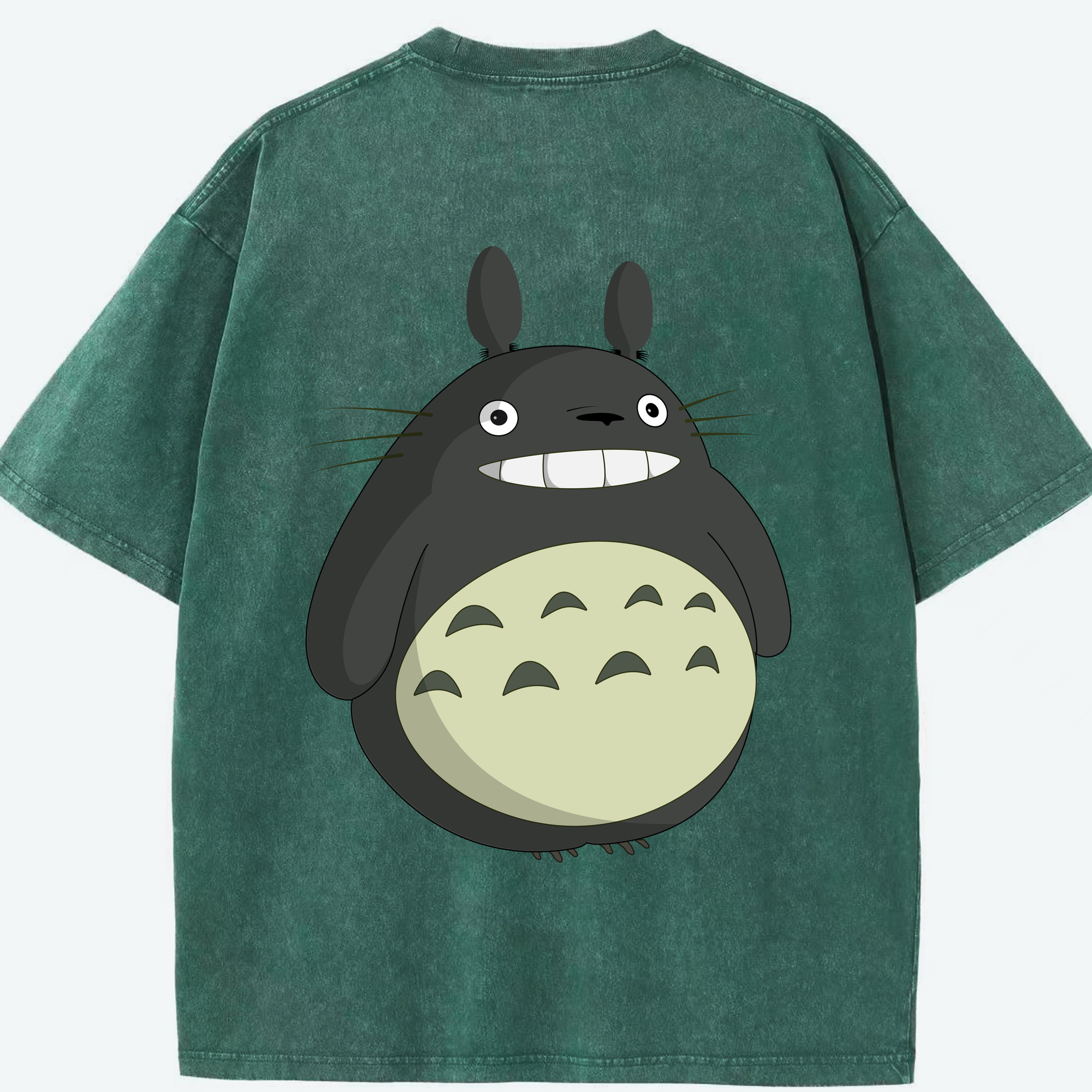 （画像用） となりのトトロ 草壁メイ 草壁サツキ My Neighbor Totoro Satsuki Kusakabe Mei Kusakabe 綿100% ヴィンテージ風 半袖Tシャツ（背面プリント）